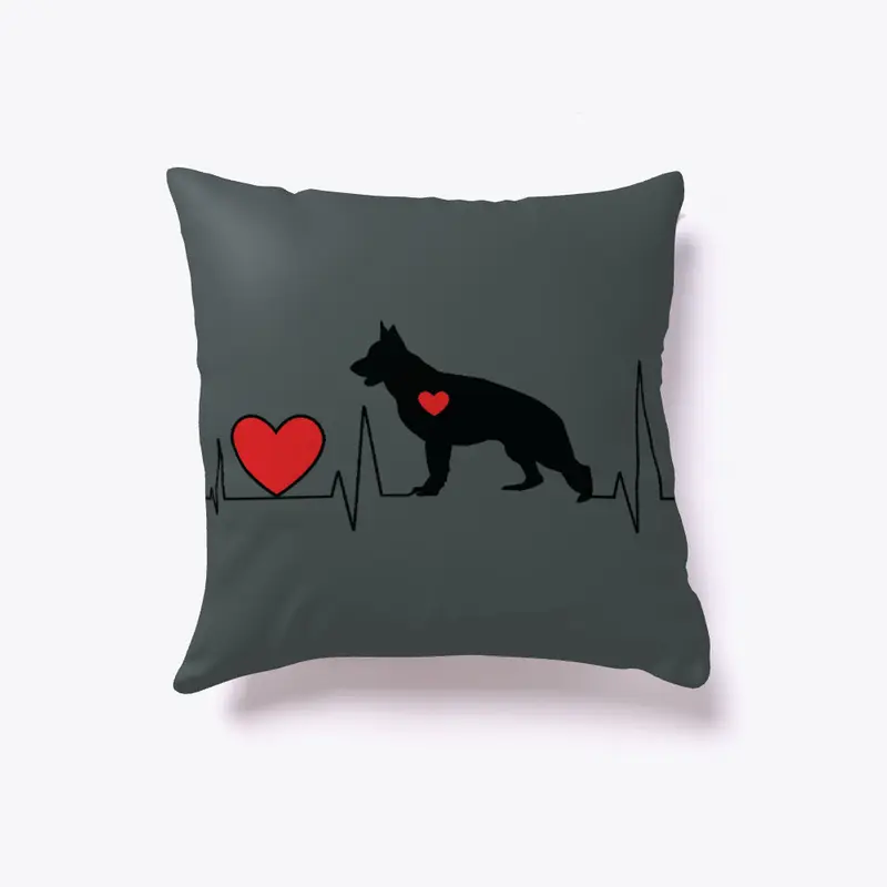 German Shepherd Heart Beat Pillow!