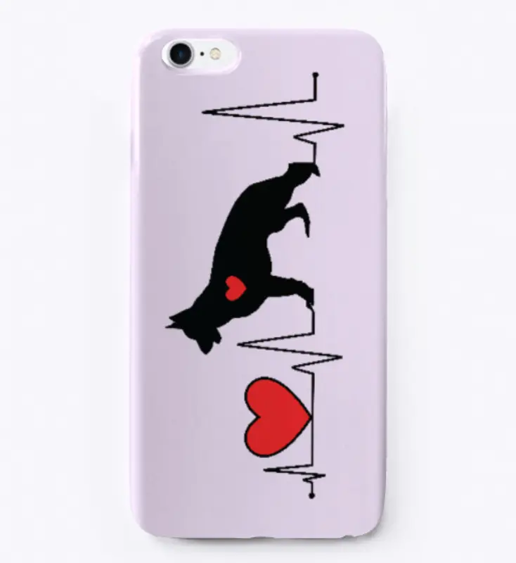 German Shepherd Heart Beat - iPhone Case